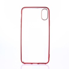 Tuff-Luv Soft Plastic Protective Back Cover Case for Apple iPhone X - Red