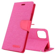 We Love Gadgets Flip Canvas Cover With Card Slots iPhone 11 Pro Max Pink