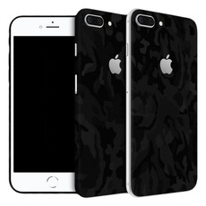 Wripwraps Black Camo Skin for iPhone 8 Plus - Double Pack