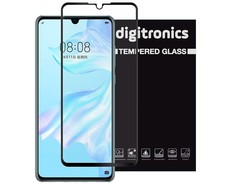 Digitronics Full Coverage Tempered Glass for Huawei P30 - Black