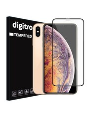 Digitronics Full Coverage Tempered Glass for iPhone XS/X - Black