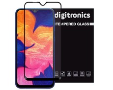 Digitronics Full Coverage Tempered Glass for Samsung Galaxy A10 - Black