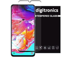Digitronics Full Coverage Tempered Glass for Samsung Galaxy A70 - Black