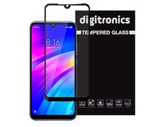 Digitronics Full Coverage Tempered Glass for Xiaomi Redmi 7 - Black