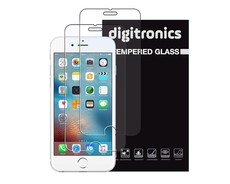Digitronics Protective Tempered Glass for iPhone 6S Plus/6 Plus - Pack of 2