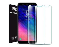 Digitronics Tempered Glass for Samsung A6 Plus (Pack of 2)