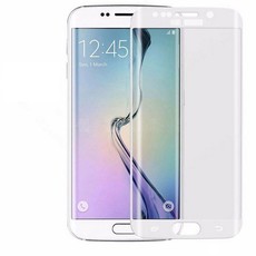 Protective Tempered Glass Screen Protector for Samsung S7 Edge - White