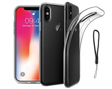 Slim Fit Protective Case with Transparent Soft Back for iPhone X