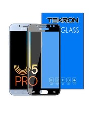 Tekron Full Coverage 5D Tempered Glass Screen for Samsung J5 Pro - Black