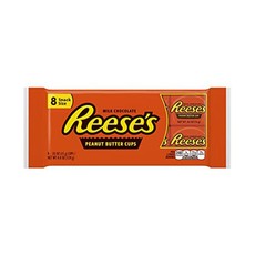 Reeses Peanut Butter Cups 8 x 15g Snack Size Tray 124g