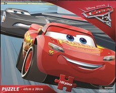 Disney Pixar Cars 3 Cardboard Puzzle - 100 Piece