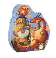 Djeco Silhouette Puzzle - Vaillant & The Dragons