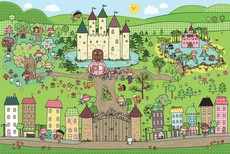 Princess Fairyland 60 Piece Giant Floor Puzzle