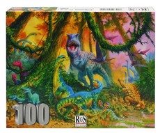 RGS Group Forest of Dinosaurs 100 piece jigsaw puzzle