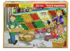 RGS Group Fruit & Veg Wooden Puzzle - 20 Piece