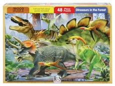 RGS Group Walking With Dinosaurs Wooden Puzzle- 48 Piece
