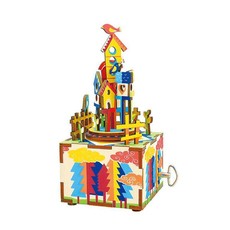Robotime Castle in the Sky Musical Box - 3D Wooden Puzzle Gift