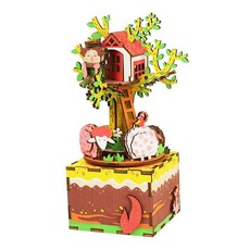 Robotime Tree House Musical Box - 3D Wooden Puzzle Gift