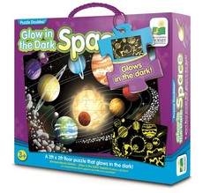 The Learning Journey Double Glow In The Dark Puzzles - Space