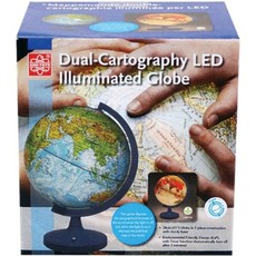 Edu-toys Dual-cartography LED Illuminated Globe