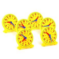 EDX Education Geared 24-Hour Student Clock: 6 Pieces