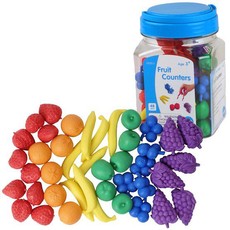 EDX Education Multi-Coloured Fruit Counters: 48 Pieces