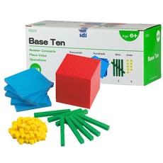 EDX Education Plastic Base Ten Set: 121 Pieces