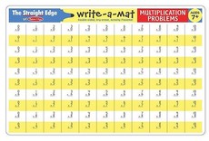 Melissa & Doug Multiplication Problems Write-A-Mat - Bundle of 6