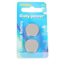Bulk Pack 10 X Daily Power Lithium Cr2025 (3V) Card of 2 Batteries