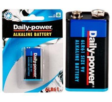 Bulk Pack 4 x Daily-Power Alkaline Battery 9 Volt Card 1