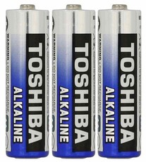 Toshiba AA Alkaline Batteries - 3's