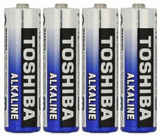 Toshiba AA Alkaline Batteries - 4's