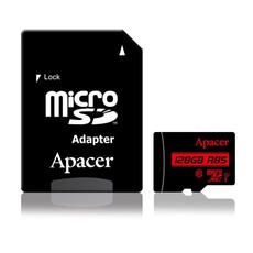 Apacer 128GB MicroSDHC UHS-I (U1) Card with Adaptor - Class 10 (R85 MB/S)