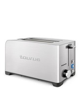 Taurus - 4 Slice 1400W Stainless Steel 5 Heat Toaster - Brushed