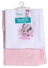 Minnie Mouse - Pink Face Cloth - Set Of 2