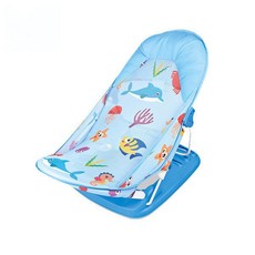 Portable comfortable foldable shower support chair - Blue