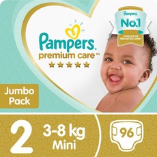 Pampers Premium Care - Size 2 Jumbo Pack - 96 Nappies