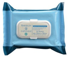 Yardley Oatmeal Cleansing Wipes All 30Ea