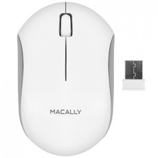 Macally Wireless Optical RF Mouse - White
