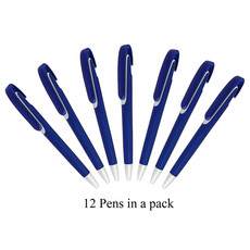 12 Skate Pens in a Pack. with Black German Ink - Blue