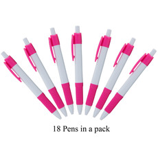 18 Strike Pens in a Pack. with Black German Ink - Pink
