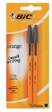 2 IN A PACK BLACK- BALL POINT PEN (BIC)