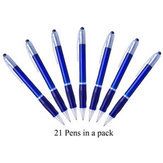21 Neo Pens in a Pack. with Black German Ink - Blue