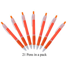 21 Neo Pens in a Pack. with Black German Ink - Orange