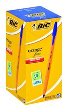 BIC Orange Fine Ball Point Pen - Blue (Box 60)