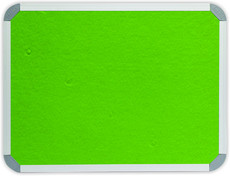 Parrot Notice Board - Info Board Aluminium Frame (2000 x 1200mm) - Lime Green