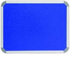 Parrot Notice Board - Info Board Aluminium Frame (900 x 600mm) - Royal Blue