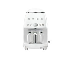 50's Style Smeg Glossy White Retro Filter Coffee Machine