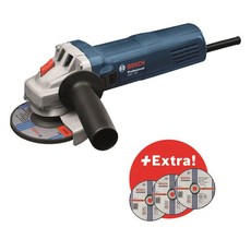 Bosch - 115mm Angle Grinder - With 3 Professional Grinding Disks - Blue