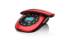 AEG Retro Design Dect Phone with LCD Display - Red